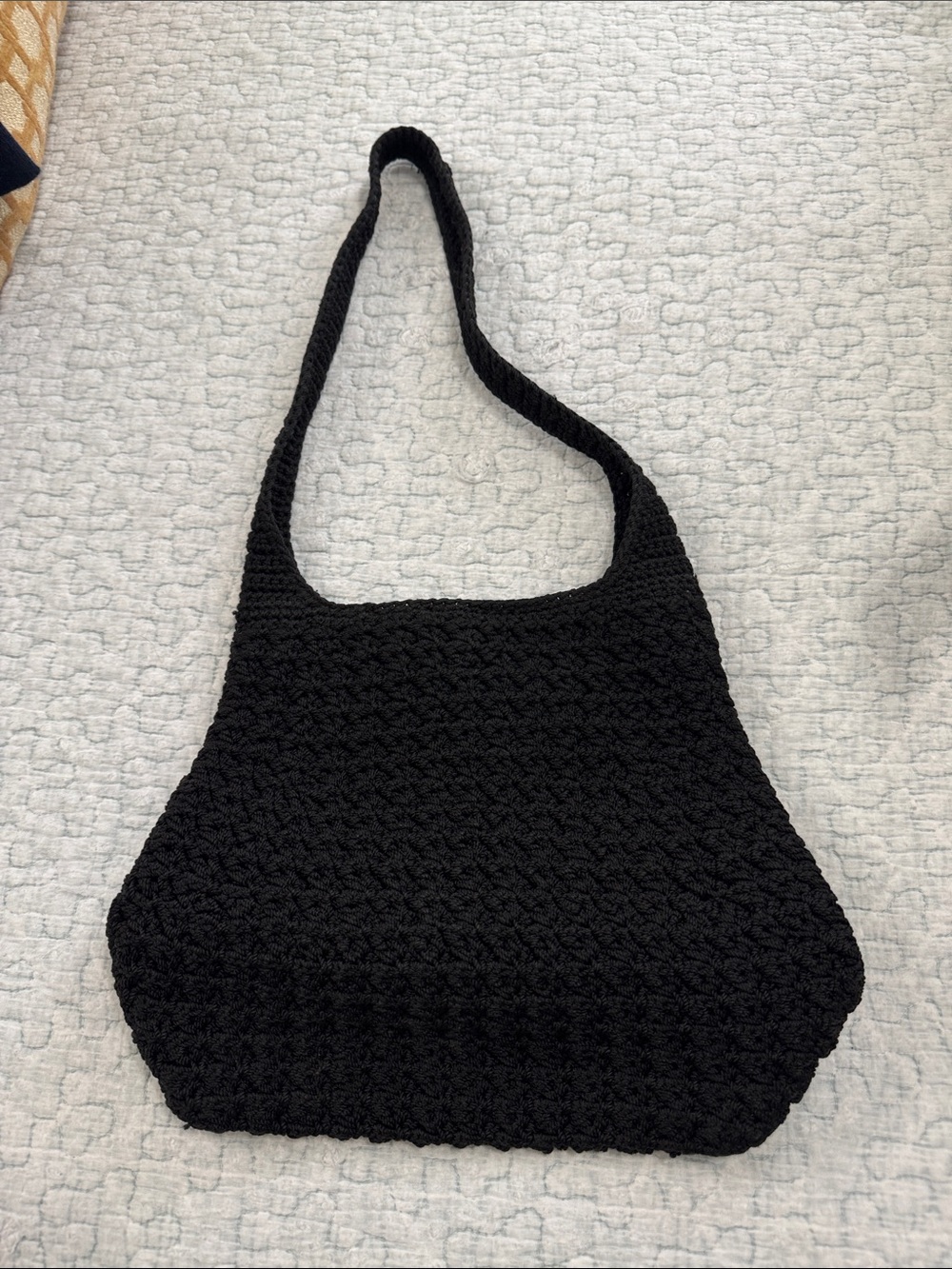 The Sak Black Handwoven Shoulder Bag